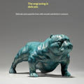 Copper Art Workshop Bully Dog Brass Dog Ornament For Living Room TV Cabinet