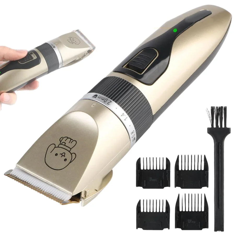 Electric Pet Hair Clipper & Trimmer | Quiet Shaver for Dogs & Cats