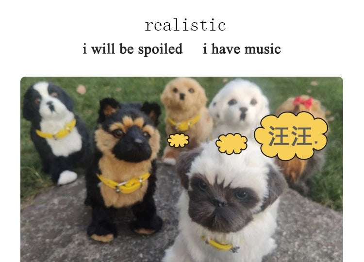 Interactive Robot Pet Dog | Voice-Controlled Walking Plush Toy with Music