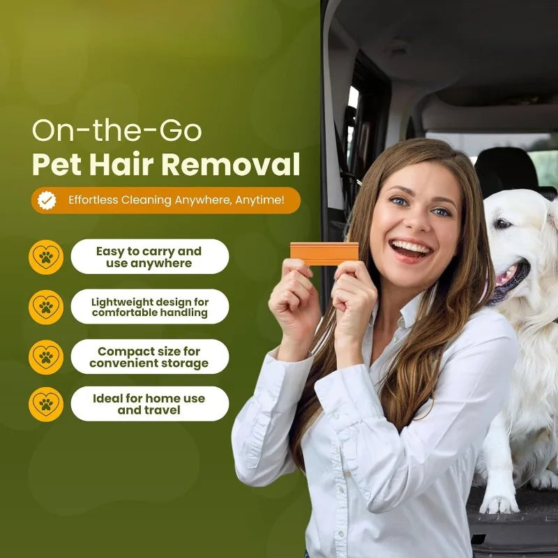 Compact Pet Hair Remover Tool | Quick-Grab Fur Lifter for Furniture & Clothing