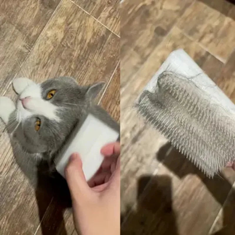 Cat Massage Brush Tongue Sensory Cleaning Brush Soft Cat and Dog Tongue Coating Brush Double-sided Sponge Cat Tongue Comb