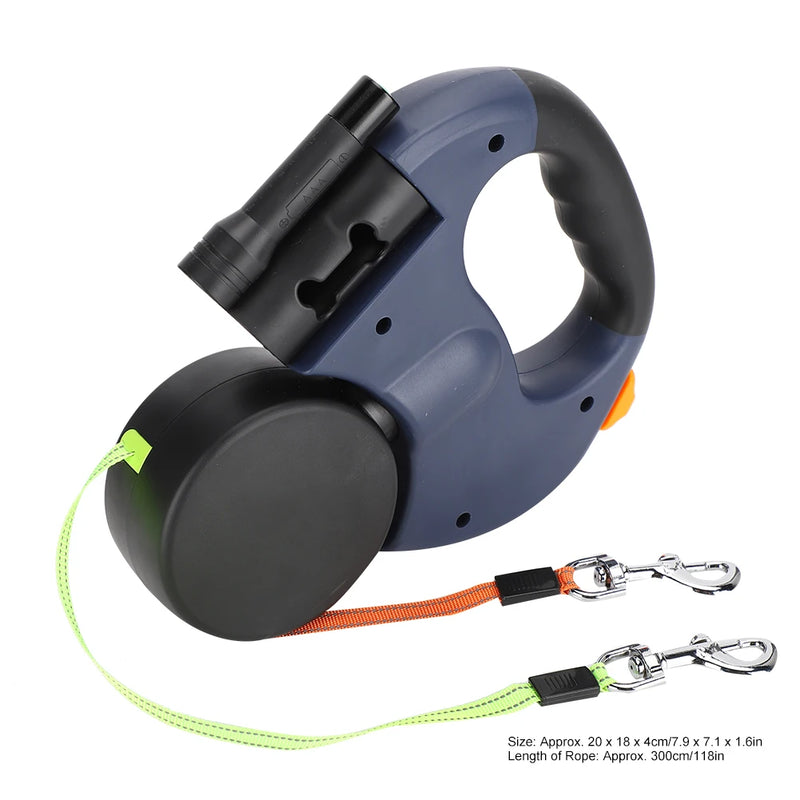 LED Night Safety Dog Leash | Ergonomic Light-Up Walking Lead