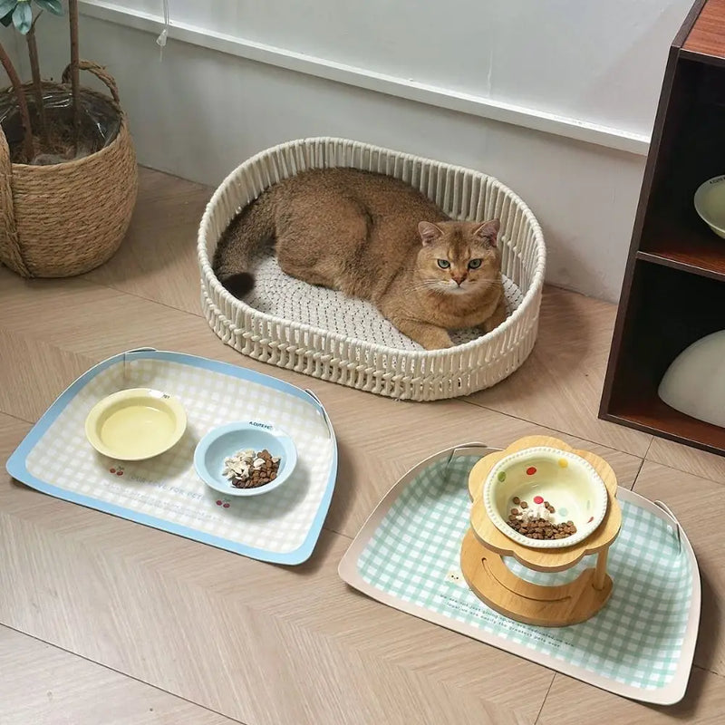 Anti-Spill Pet Feeding Mat | Waterproof Non-Slip Placemat for Dogs & Cats