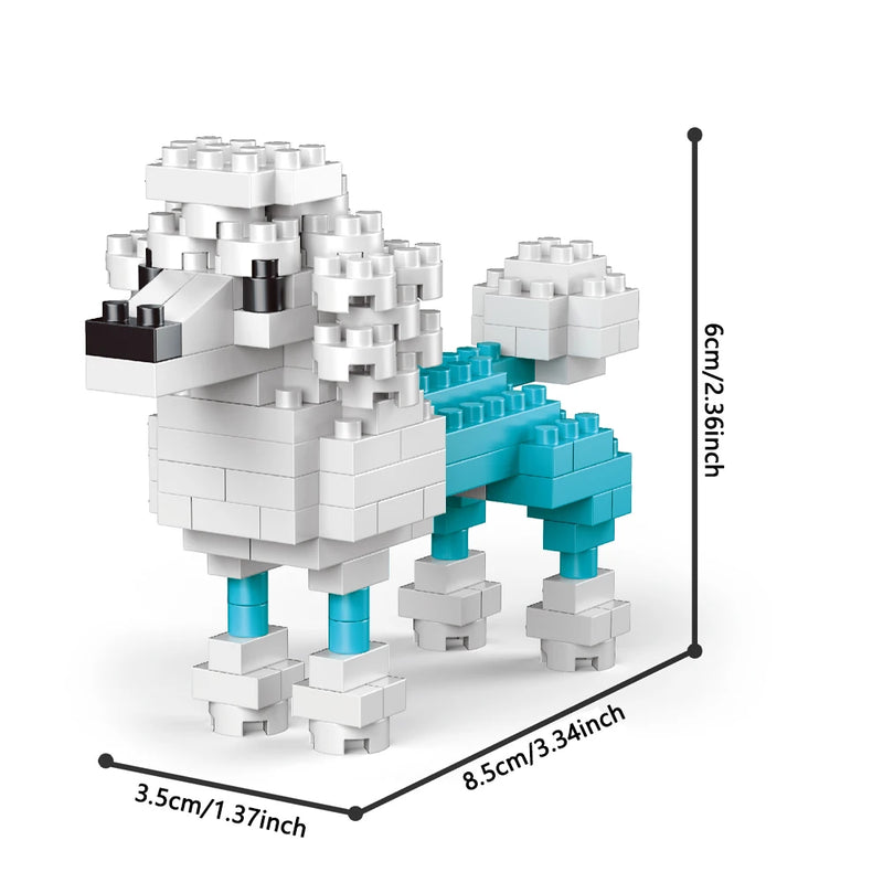 Mini Dachshund Dog Building Blocks Toy for Adults and Kids: Detailed and Lifelike Design, Fun and Educational Construction Set
