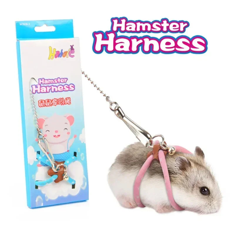 Small Pet Harness & Leash Set | For Hamsters, Rabbits, Ferrets & Rats