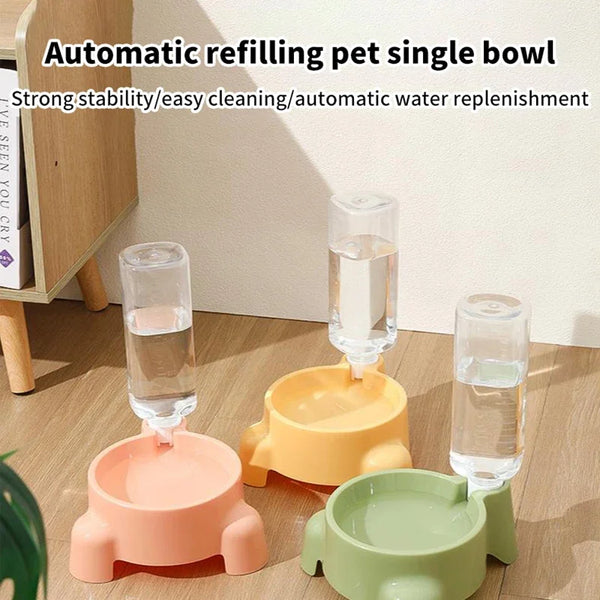 PawHappiness automatic gravity pet water dispenser providing fresh refilling drinking water for dogs and cats