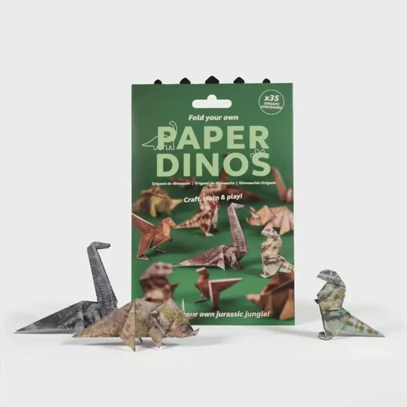 DIY Origami Paper Cats Dogs Dinosaurs Kit 50Pcs Fold Your Own Animal Craft Cute 3D Desk Decor Toy for Kids Adults Beginners Gift
