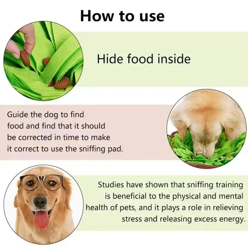 Snuffle Mat for Dogs & Cats | Interactive Foraging Mat for Mental Enrichment