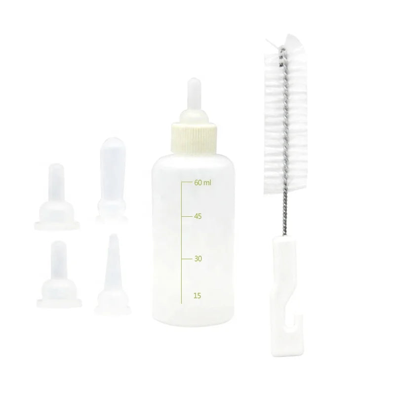 Newborn Puppy & Kitten Feeding Bottle | Hand-Rearing Kit for Small Pets