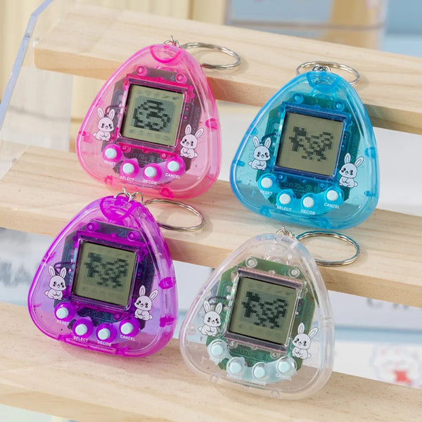 PawHappiness handheld virtual pixel pet game to feed, play with and raise a digital pet