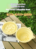 3-in-1 Travel Bowl & Slow Feeder — Collapsible
