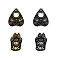 Owl cat cat paw brooch