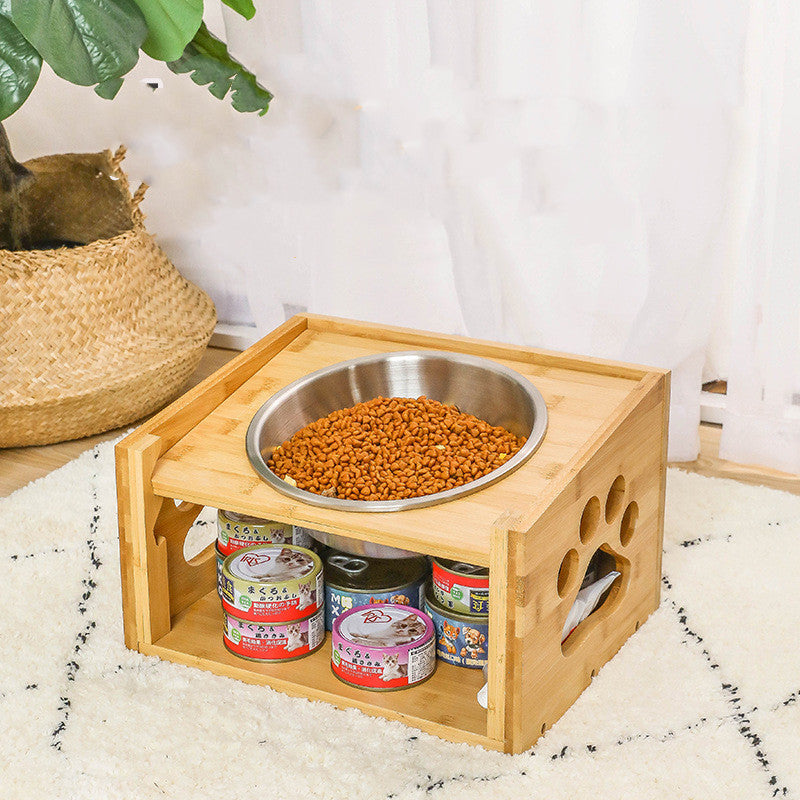 Double dog food and water bowl