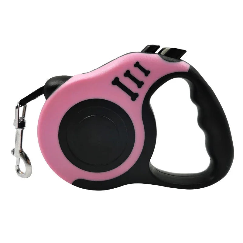 3m 5m Dog Leash for Small Medium Large Dogs Cats Automatic Retractable Strong Nylon Puppy Travel Walking Hiking Traction Rope