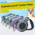 3m 5m Dog Leash for Small Medium Large Dogs Cats Automatic Retractable Strong Nylon Puppy Travel Walking Hiking Traction Rope