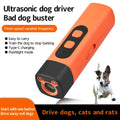 Ultrasonic Dog Bark Deterrent Rechargeable LED Flashlight Pet Training Anti Bark Device for Dogs Control Trainer