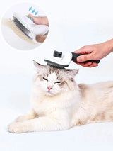 Self-Cleaning Pet Hair Removal Comb | One-Click Fur Brush for Dogs & Cats