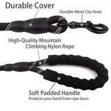 Heavy-Duty Reflective Dog Leash | Padded Handle Double-Traction Safety Lead