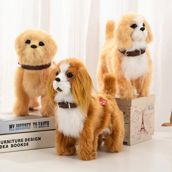 PawHappiness interactive voice-controlled walking robot pet dog toy with music for kids