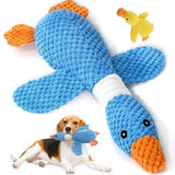 Aggressive Chewer Plush Toy | Squeaky Interactive Doll for Dogs & Cats