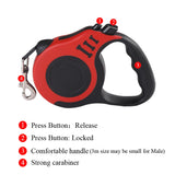 Retractable Dog Leash 3m-5m | Durable Nylon Walking Lead for Dogs & Cats