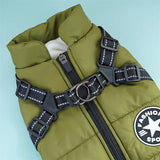 Waterproof Dog Winter Jacket with Harness Ring | Warm Vest for Small Dogs