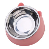 Tilted Stainless Steel Pet Bowls | Ergonomic Feeding Set for Dogs & Cats