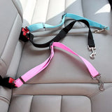Pet Car Seat Safety Belt Harness | Adjustable Vehicle Travel Clip for Dogs & Cats
