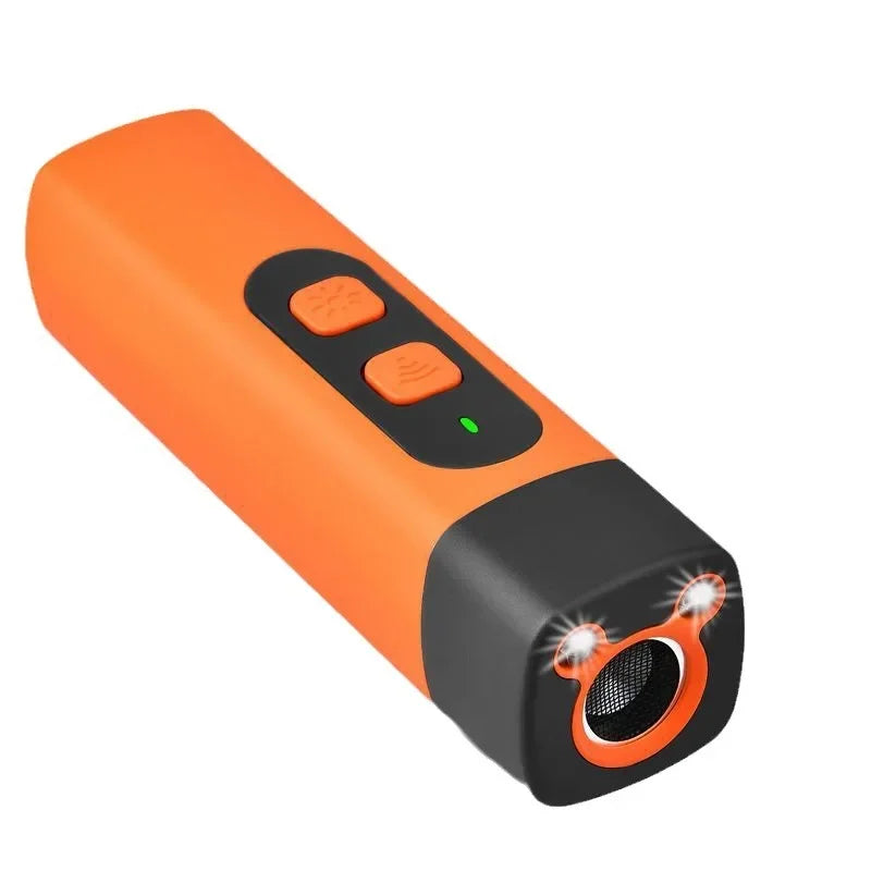 Ultrasonic Dog Bark Deterrent Rechargeable LED Flashlight Pet Training Anti Bark Device for Dogs Control Trainer