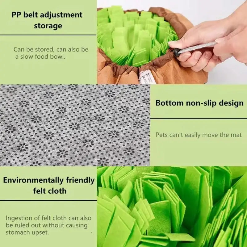 Snuffle Mat for Dogs & Cats | Interactive Foraging Mat for Mental Enrichment