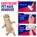 Self-Cleaning Pet Hair Roller | Reusable Fur Remover for Furniture & Clothes