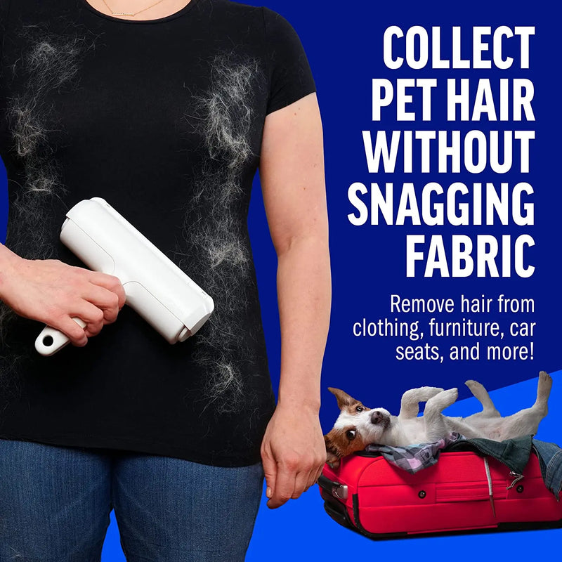 Self-Cleaning Pet Hair Roller | Reusable Fur Remover for Furniture & Clothes