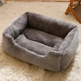 Plush Cat & Dog Cushion Bed | Cosy Winter Basket House for Small Pets