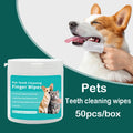 PawHappiness pet finger toothbrush dental wipes for cleaning dogs and cats teeth and gums