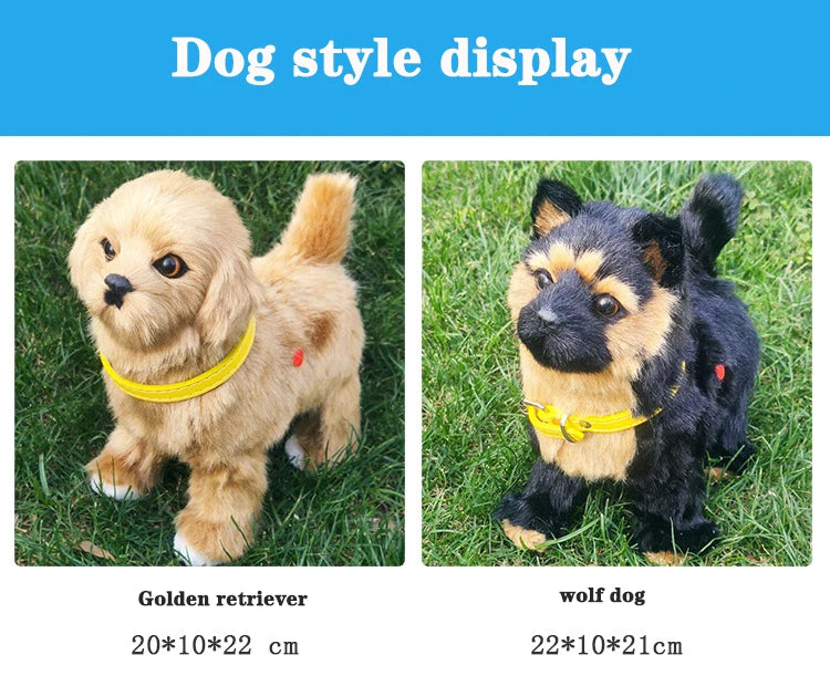 Interactive Robot Pet Dog | Voice-Controlled Walking Plush Toy with Music
