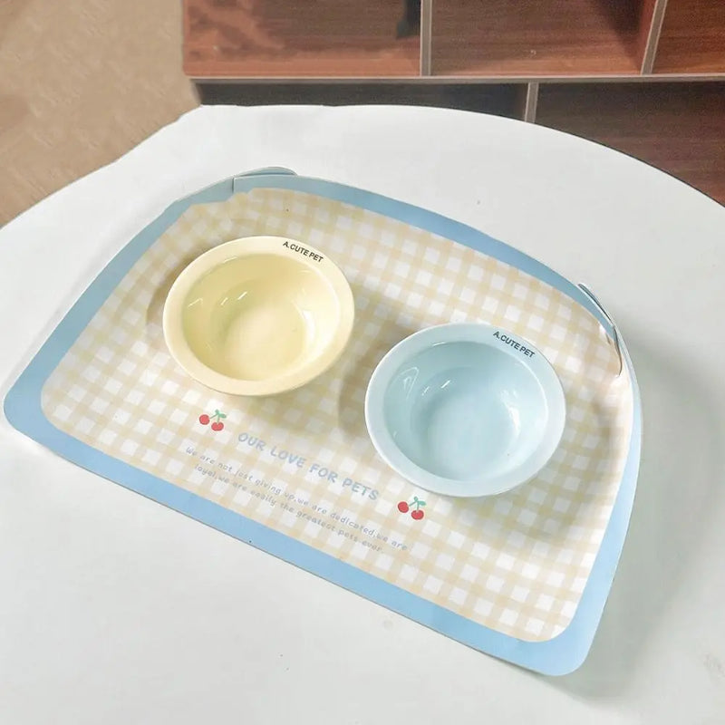 Anti-Spill Pet Feeding Mat | Waterproof Non-Slip Placemat for Dogs & Cats