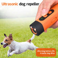 Ultrasonic Dog Bark Deterrent Rechargeable LED Flashlight Pet Training Anti Bark Device for Dogs Control Trainer