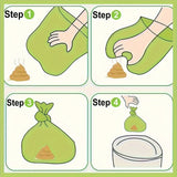 Degradable Dog Poop Bags 60-Pack | Portable Leak-Proof Odour-Control Waste Bags