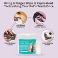 Pet Finger Toothbrush Wipes | Disposable Dental Hygiene Kit for Dogs & Cats