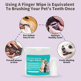 Disposable Pet Dental Wipes | Finger Toothbrush for Dogs & Cats