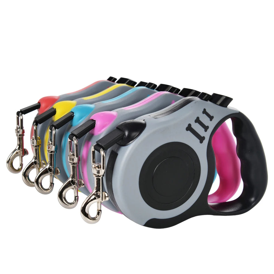 Retractable Dog Leash 3m-5m | Durable Nylon Walking Lead for Dogs & Cats
