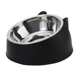 Tilted Stainless Steel Pet Bowls | Ergonomic Feeding Set for Dogs & Cats