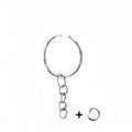 25mm*50pcs Flat Ring, Metal Circular Buckle, round Ring, Smooth Dog Buckle, Embossed Circular Ring, Hanging Buckle, Hook Buck