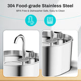 2.2L Automatic Pet Water Fountain | Stainless Steel Circulating Filter Dispenser