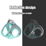Reflective Breathable Dog Harness Vest | Adjustable Outdoor Walking Set