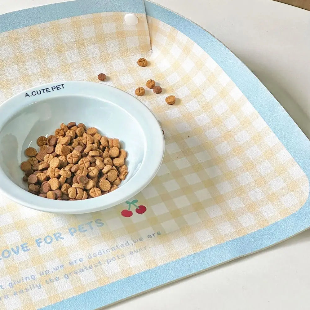 Anti-Spill Pet Feeding Mat | Waterproof Non-Slip Placemat for Dogs & Cats