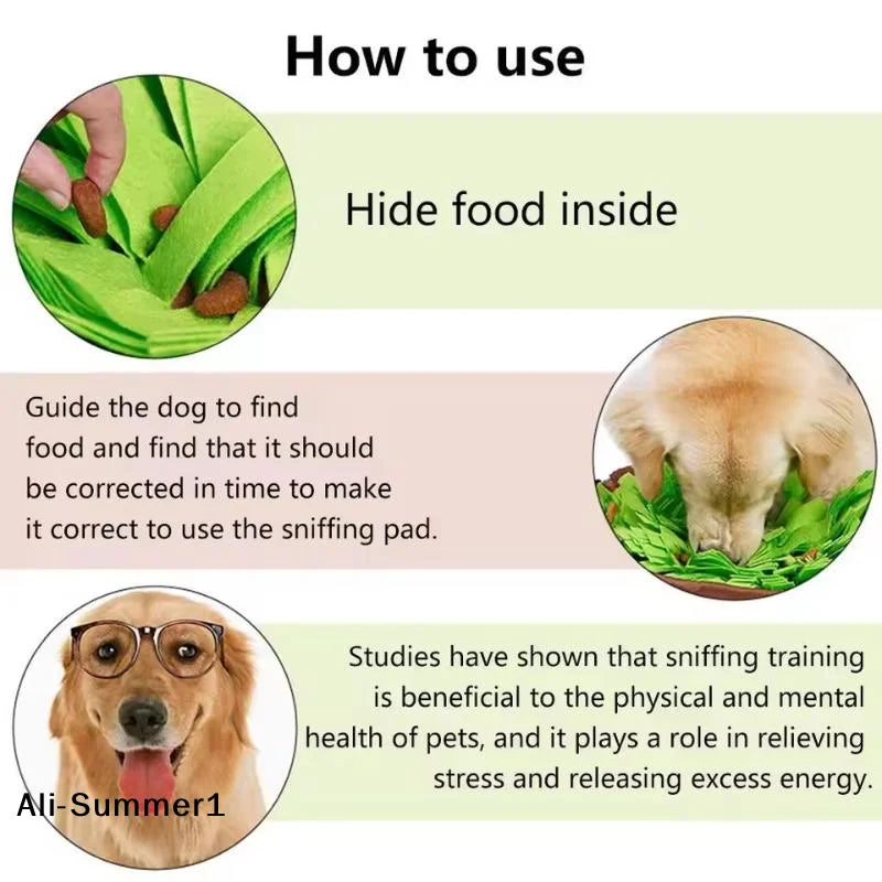Snuffle Mat for Dogs & Cats | Interactive Foraging Mat for Mental Enrichment