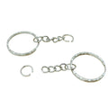 25mm*50pcs Flat Ring, Metal Circular Buckle, round Ring, Smooth Dog Buckle, Embossed Circular Ring, Hanging Buckle, Hook Buck