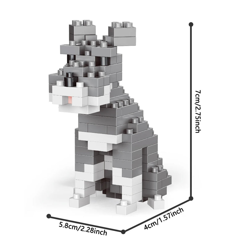 Mini Dachshund Dog Building Blocks Toy for Adults and Kids: Detailed and Lifelike Design,  Fun and Educational Construction Set