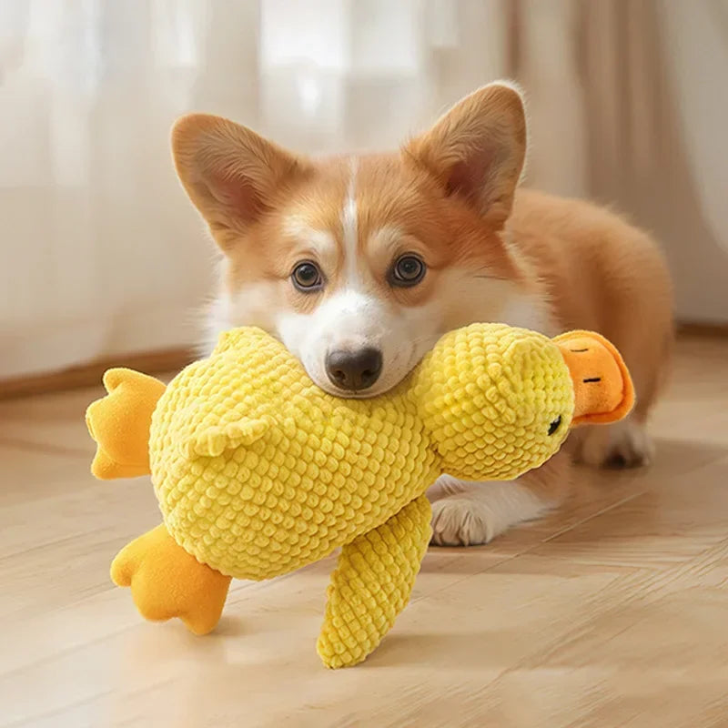 Aggressive Chewer Plush Toy | Squeaky Interactive Doll for Dogs & Cats